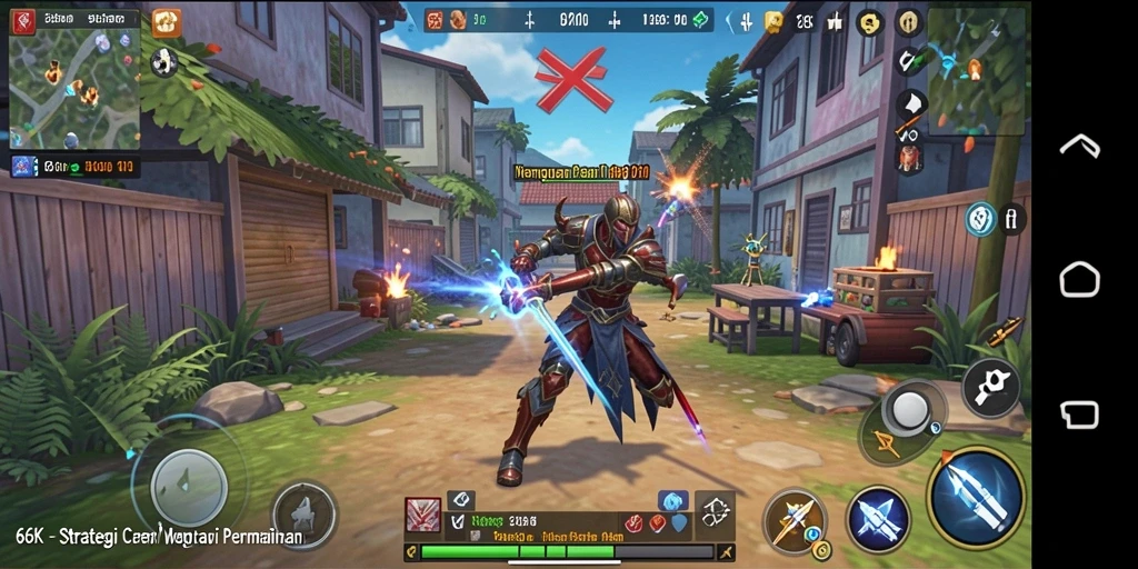 Tampilan gameplay 66K yang penuh aksi dan strategi.