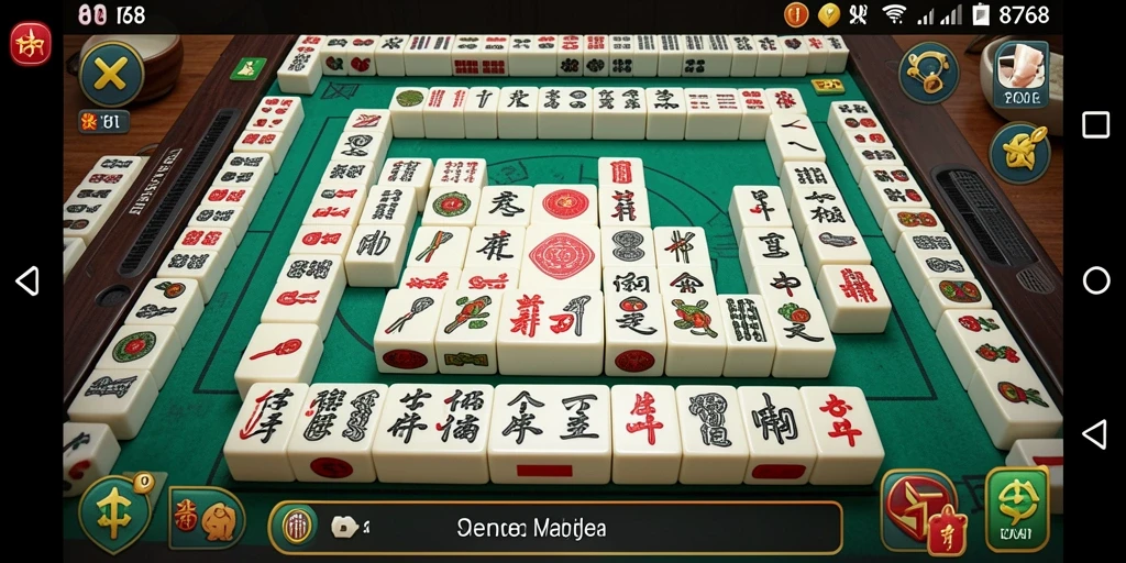 Tampilan gameplay Mahjong yang menarik dari 8768.