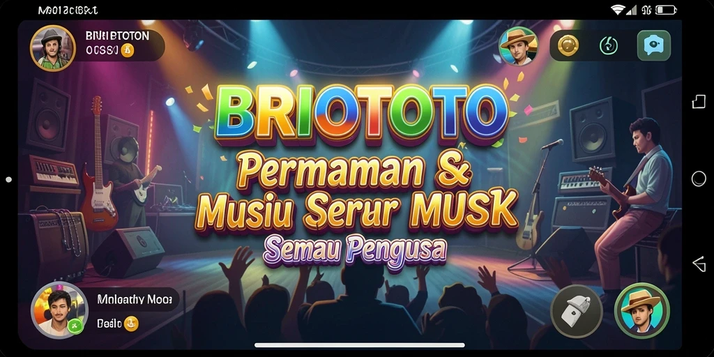 Tampilan gameplay BRIOTOTO yang penuh warna dan menarik.