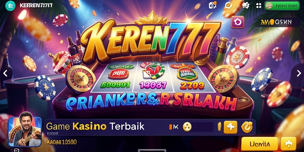 Tampilan gameplay seru KEREN777 dengan pengalaman kasino yang nyata.