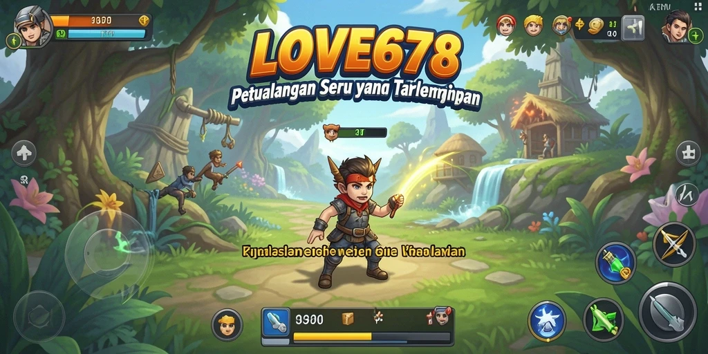 Tangkapan layar utama LOVE678 menampilkan gameplay petualangan yang mendebarkan.