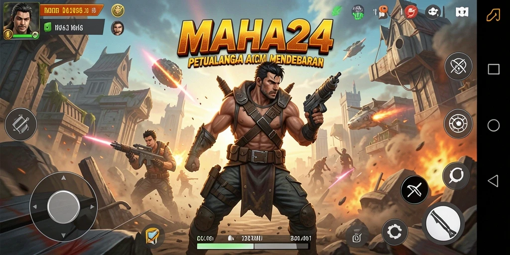 Screenshot utama MAHA24 menampilkan aksi mendebarkan dalam pertarungan.