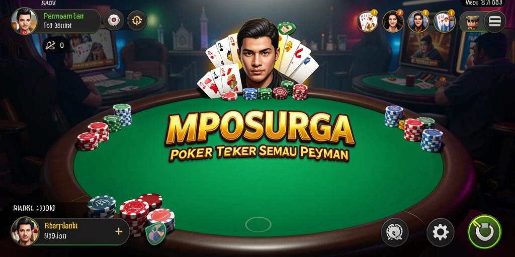 Gameplay seru dan kompetitif di aplikasi MPOSURGA poker.