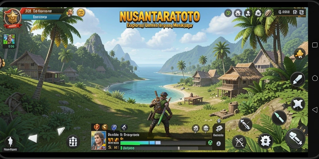Screenshot gameplay NUSANTARATOTO yang menampilkan eksplorasi dunia terbuka.