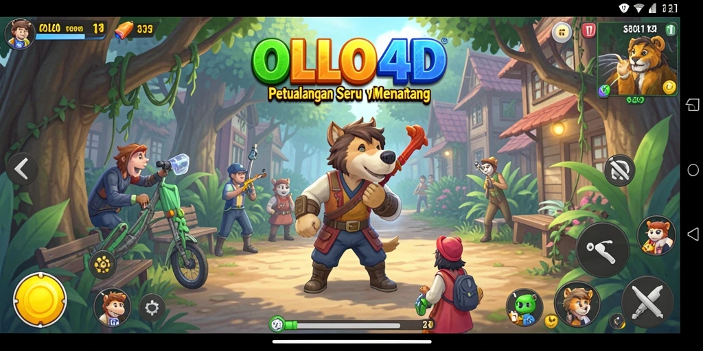 Screenshot gameplay OLLO4D dengan aksi mendebarkan di petualangan.