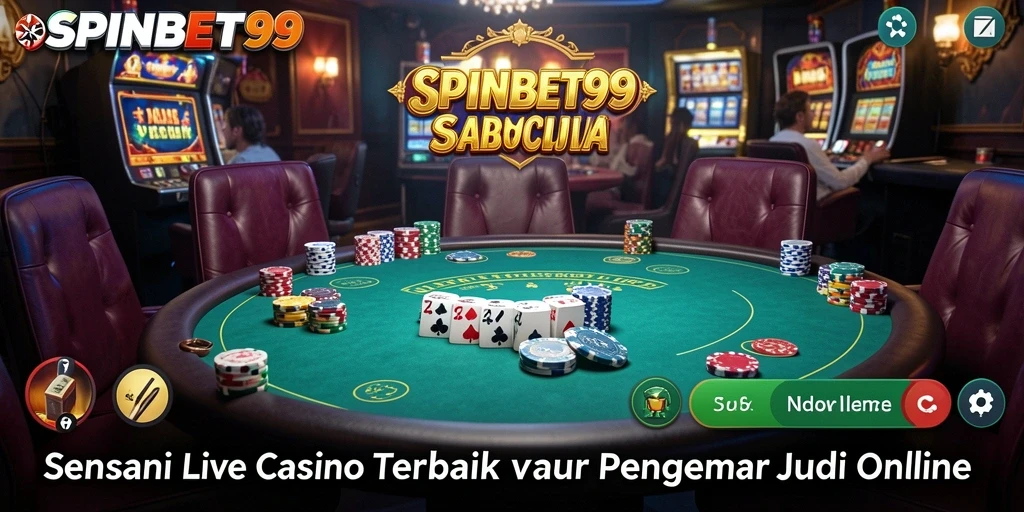 Screenshot gameplay SPINBET99 menampilkan dealer profesional dan meja permainan yang mengasyikkan.