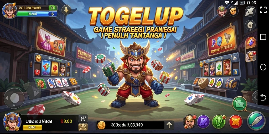 Tampilan menarik dari gameplay strategis TOGELUP.