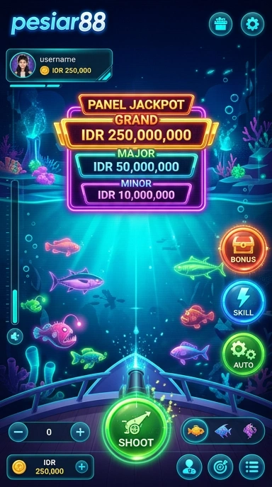 Tampilan antarmuka pengguna aplikasi pesiar88 yang sederhana dan menarik.